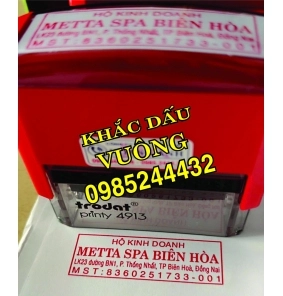 Làm Dấu Vuông Hộ Kinh Doanh 56x20mm