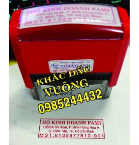 Khắc Dấu Vuông Hộ Kinh Doanh 56x20mm
