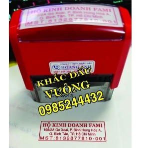 Khắc Dấu Vuông Hộ Kinh Doanh 56x20mm