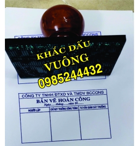 Làm Dấu Bản Vẽ Hoàn Công 
