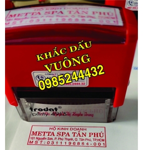 Khắc Dấu Vuông 56x20mm