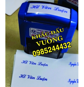 Khắc dấu tên chữ nghiêng đẹp