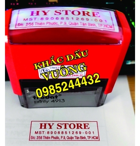 khắc dấu vuông cửa hàng