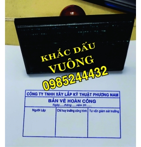 Chuyên Khắc Dấu Bản Vẽ Hoàn Công 