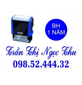 Con Dấu Tên Kèm Số Điện Thoại Font Nghiên